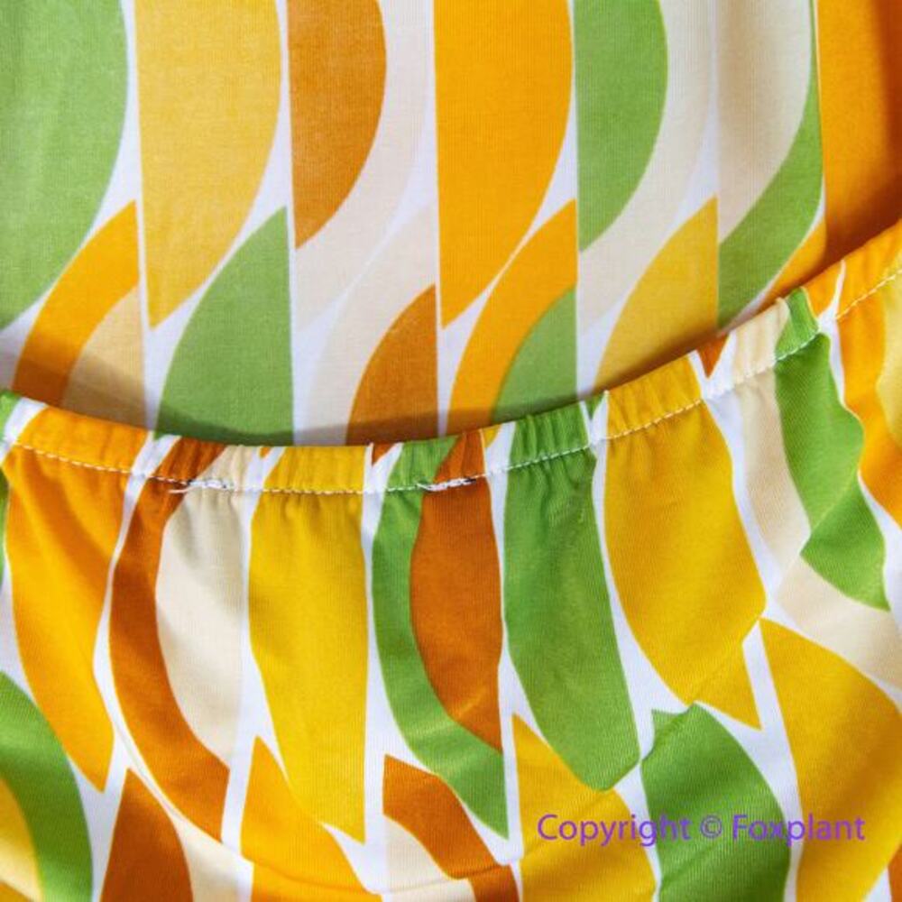 Eloquii Maxi Dress Groovy 70's Funky Sunrise‎ Cabana Halter, size 14 - Picture 13 of 16